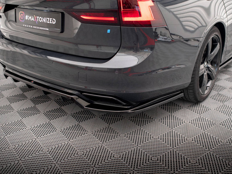 Maxton Design - Rear Splitter (Vertical Bars) Volvo V90 / S90 R-Design Mk2