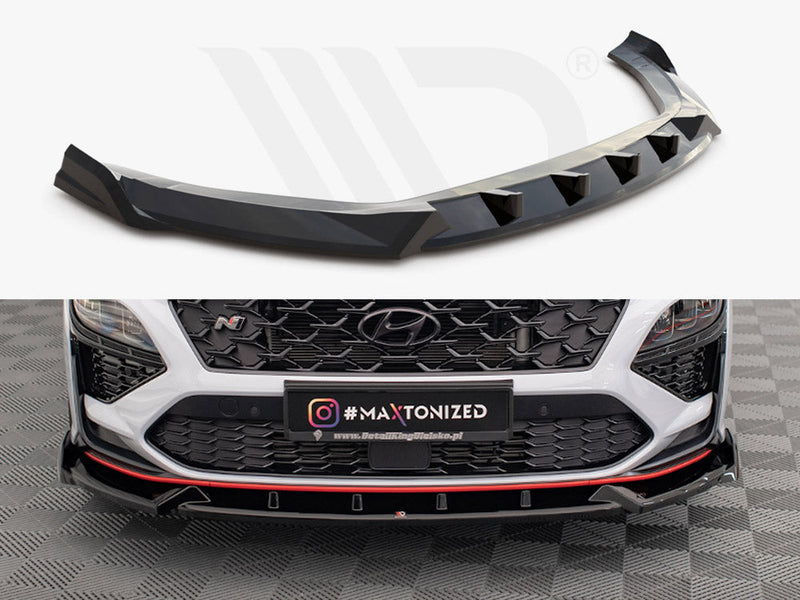 Maxton Design - FRONT SPLITTER V.1 HYUNDAI KONA N MK1