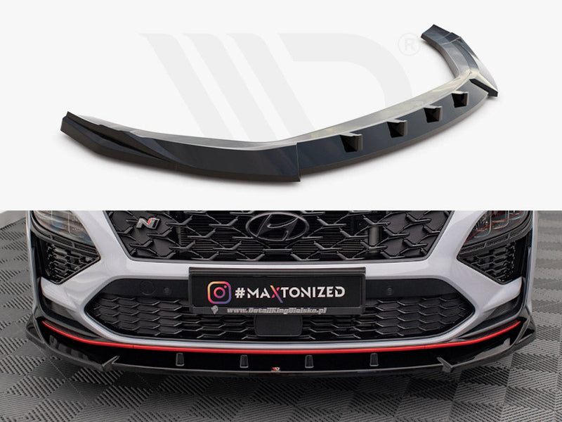 Maxton Design - FRONT SPLITTER V.2 HYUNDAI KONA N MK1