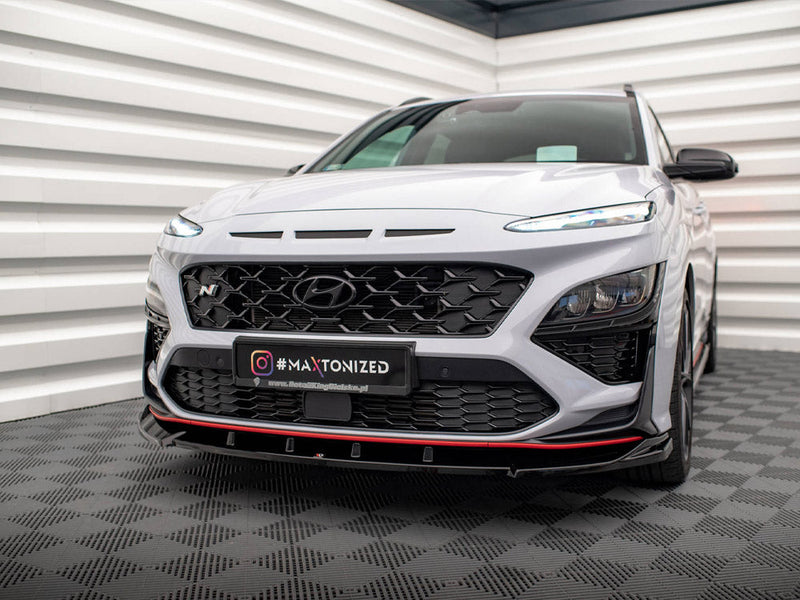 Maxton Design - FRONT SPLITTER V.2 HYUNDAI KONA N MK1
