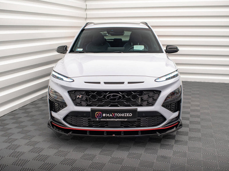 Maxton Design - FRONT SPLITTER V.2 HYUNDAI KONA N MK1