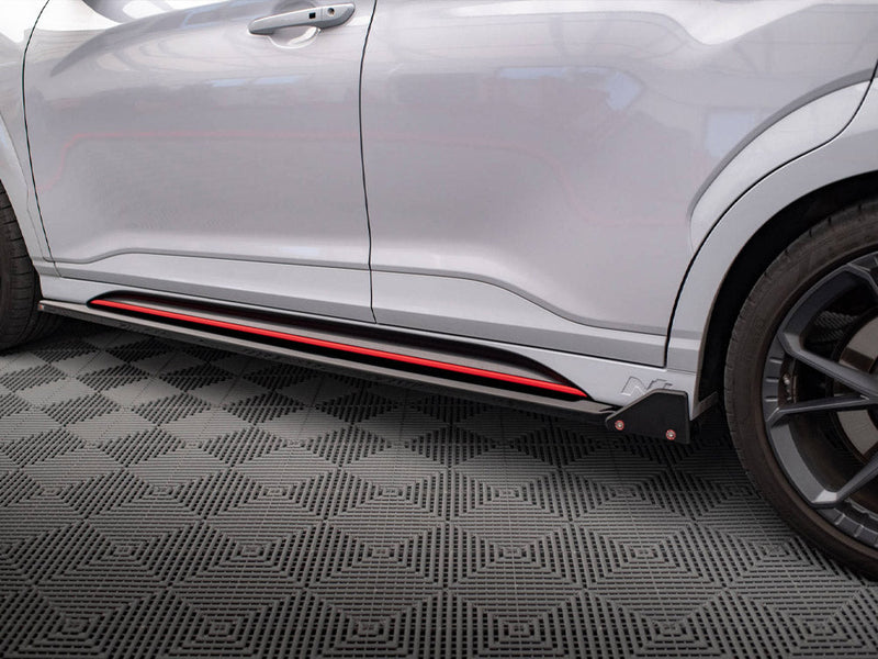 Maxton Design - SIDE SKIRTS DIFFUSERS V.1 + FLAPS HYUNDAI KONA N MK1
