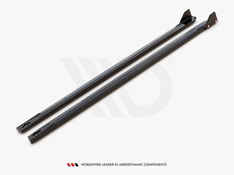 Maxton Design - SIDE SKIRTS DIFFUSERS V.1 + FLAPS HYUNDAI KONA N MK1