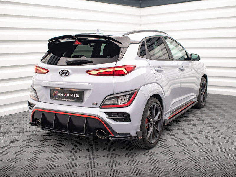 Maxton Design - REAR SIDE SPLITTERS V.1 + FLAPS HYUNDAI KONA N MK1