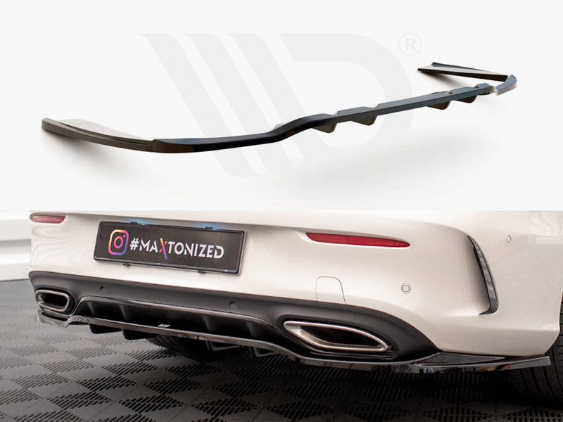 Maxton Design - CENTRAL REAR SPLITTER (VERTICAL BARS) MERCEDES C COUPE AMG-LINE C205 FACELIFT