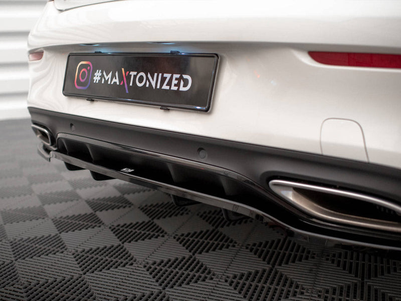 Maxton Design - CENTRAL REAR SPLITTER (VERTICAL BARS) MERCEDES C COUPE AMG-LINE C205 FACELIFT