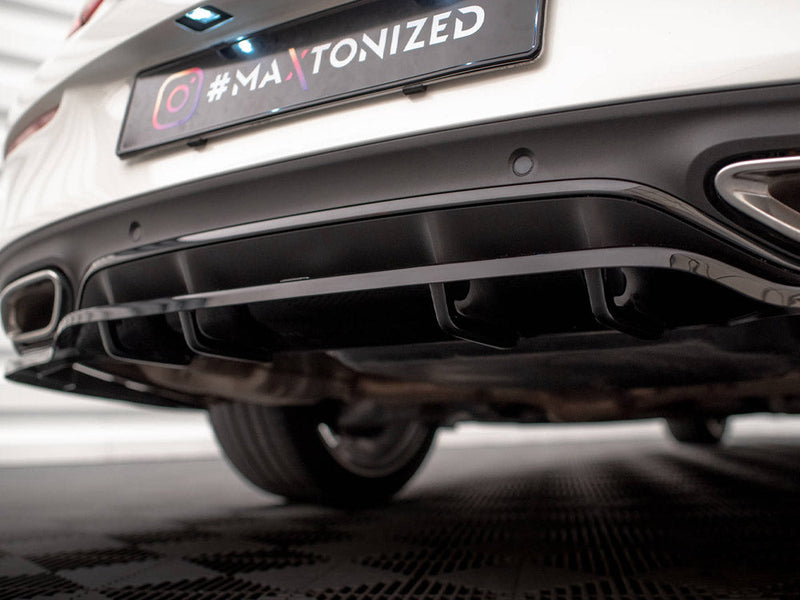 Maxton Design - CENTRAL REAR SPLITTER (VERTICAL BARS) MERCEDES C COUPE AMG-LINE C205 FACELIFT