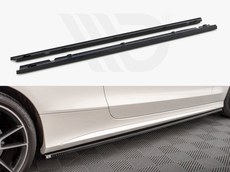 Maxton Design - SIDE SKIRTS DIFFUSERS MERCEDES C COUPE AMG-LINE C205 FACELIFT