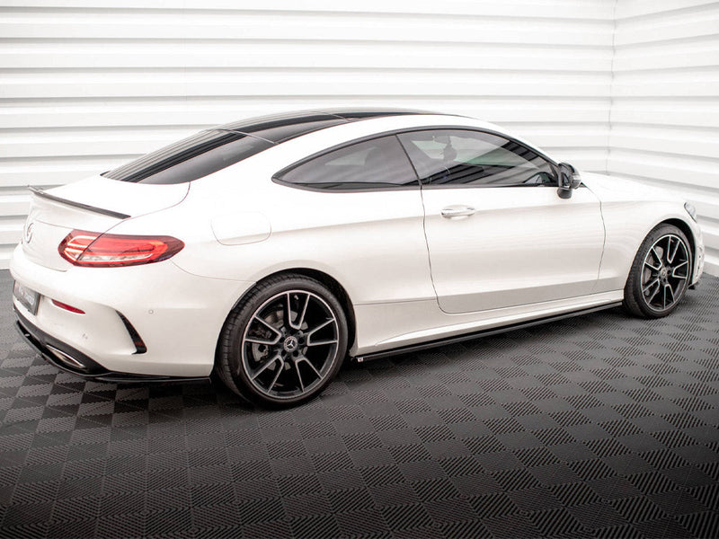 Maxton Design - SIDE SKIRTS DIFFUSERS MERCEDES C COUPE AMG-LINE C205 FACELIFT