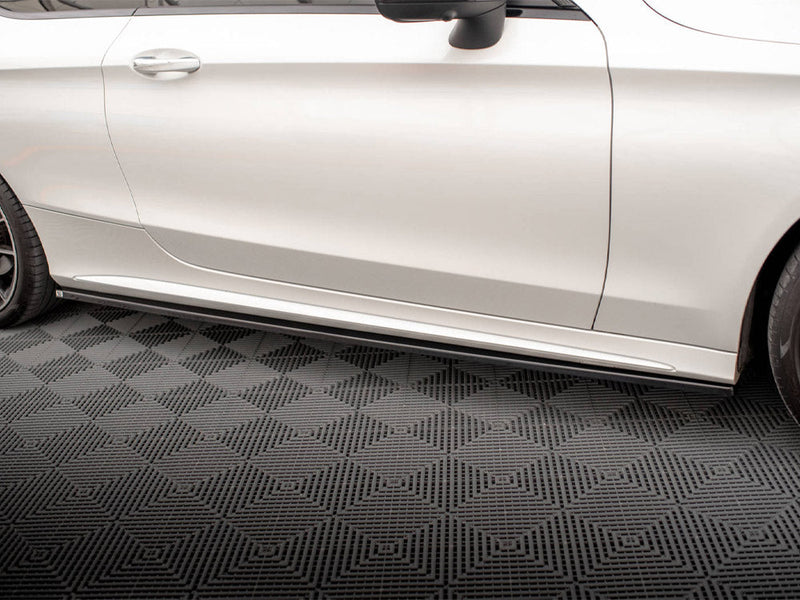 Maxton Design - SIDE SKIRTS DIFFUSERS MERCEDES C COUPE AMG-LINE C205 FACELIFT