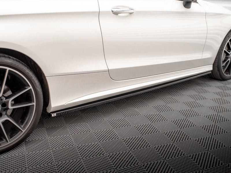 Maxton Design - SIDE SKIRTS DIFFUSERS MERCEDES C COUPE AMG-LINE C205 FACELIFT