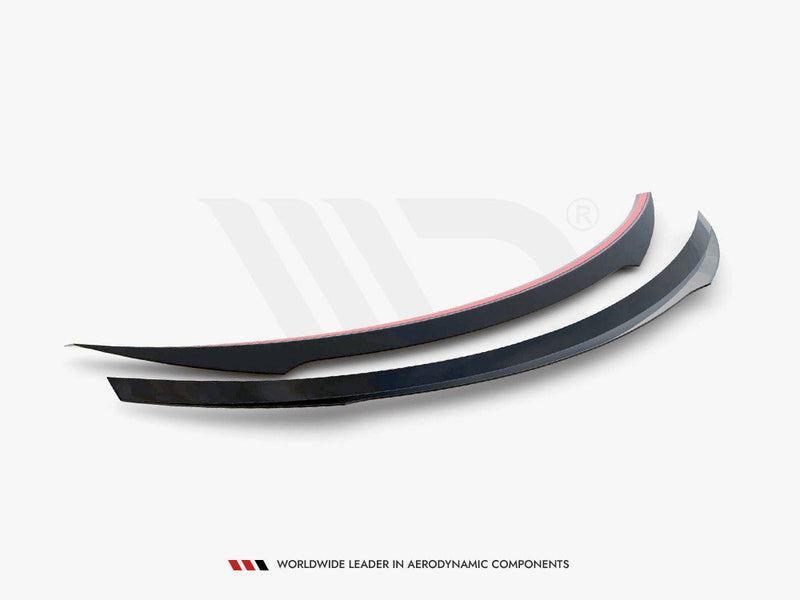 Maxton Design - SPOILER EXTENSION CAP MERCEDES C-CLASS W205 COUPE AMG-LINE (2015-2018)