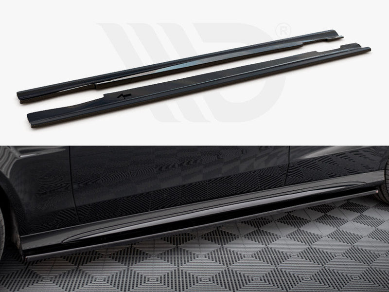 Maxton Design - SIDE SKIRTS DIFFUSERS MERCEDES-BENZ E63 AMG SEDAN W212 FACELIFT (2012-2014)