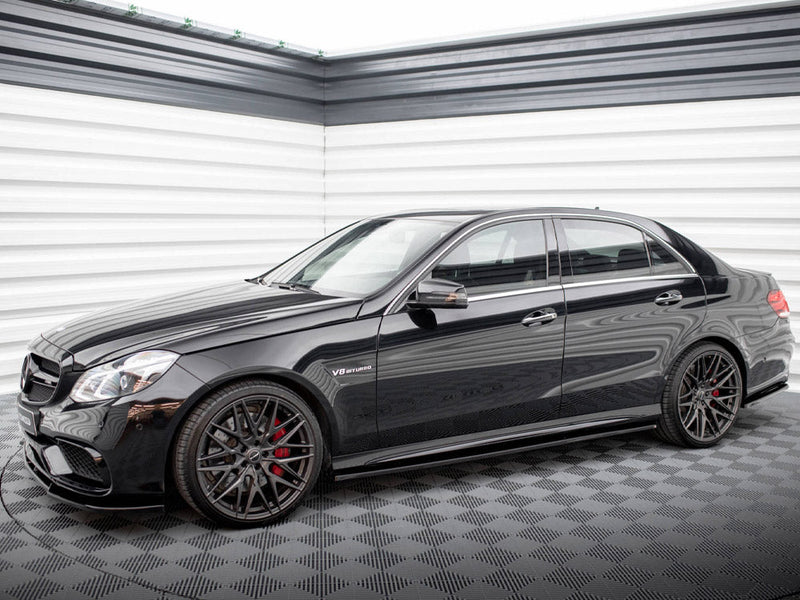 Maxton Design - SIDE SKIRTS DIFFUSERS MERCEDES-BENZ E63 AMG SEDAN W212 FACELIFT (2012-2014)