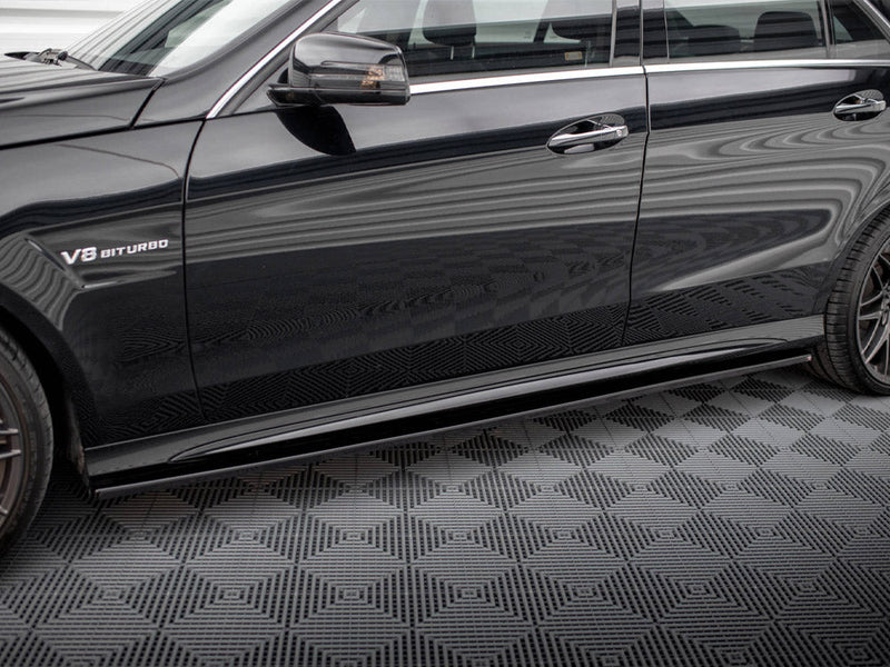 Maxton Design - SIDE SKIRTS DIFFUSERS MERCEDES-BENZ E63 AMG SEDAN W212 FACELIFT (2012-2014)