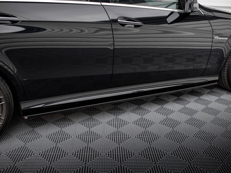 Maxton Design - SIDE SKIRTS DIFFUSERS MERCEDES-BENZ E63 AMG SEDAN W212 FACELIFT (2012-2014)