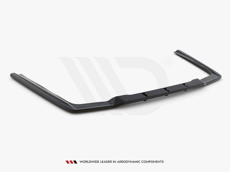 Maxton Design - CENTRAL REAR SPLITTER (VERTICAL BARS) MERCEDES-BENZ E63 AMG SEDAN W212 FACELIFT (2012-2014)