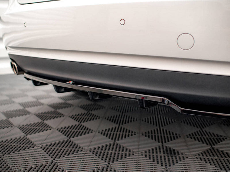 Maxton Design - CENTRAL REAR SPLITTER (VERTICAL BARS) AUDI A5 COUPE 8T FACELIFT