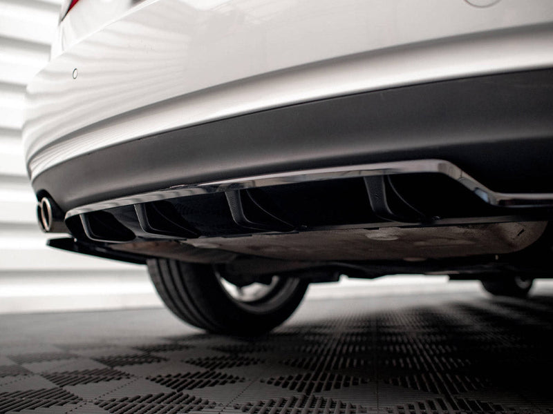 Maxton Design - CENTRAL REAR SPLITTER (VERTICAL BARS) AUDI A5 COUPE 8T FACELIFT