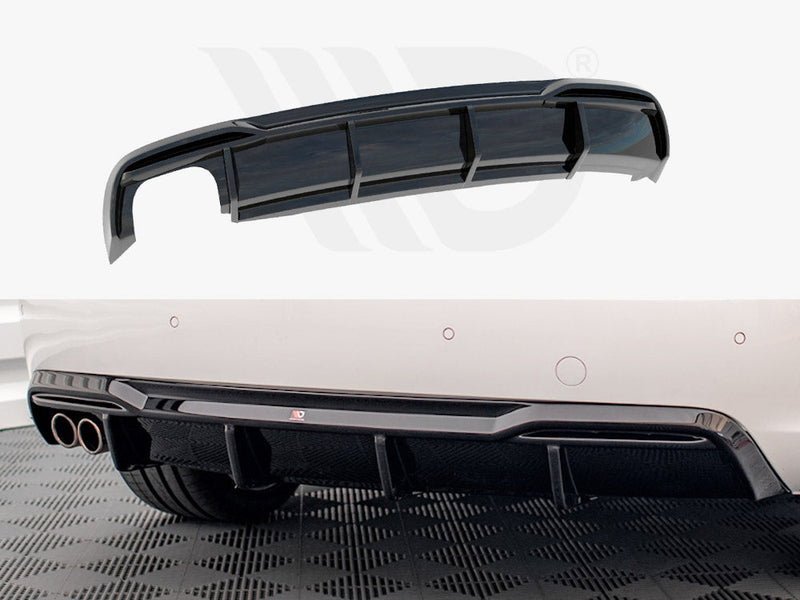 Maxton Design - Rear Valance Audi A5 8T Facelift (Version with dual exhausts on one side)