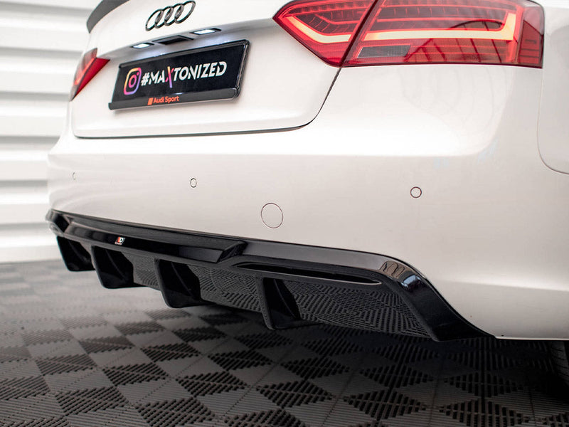 Maxton Design - Rear Valance Audi A5 8T Facelift (Version with dual exhausts on one side)