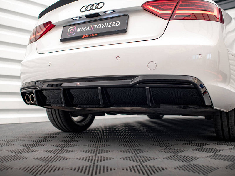 Maxton Design - Rear Valance Audi A5 8T Facelift (Version with dual exhausts on one side)