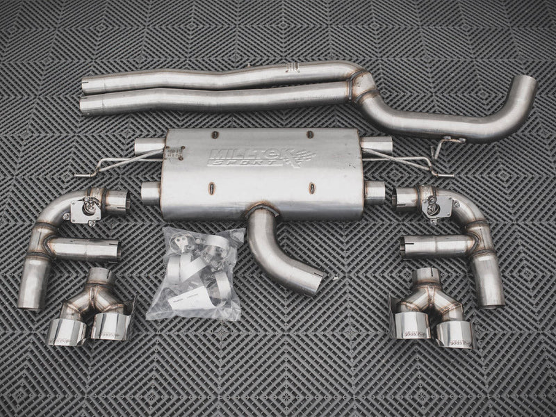 Maxton Design - Rear Valance + Milltek Sport Resonated Exhaust Audi RS3 Sportback 8V Facelift