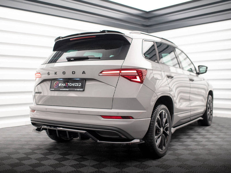 Maxton Design - CENTRAL REAR SPLITTER (VERTICAL BARS) SKODA KAROQ SPORTLINE MK1 FACELIFT