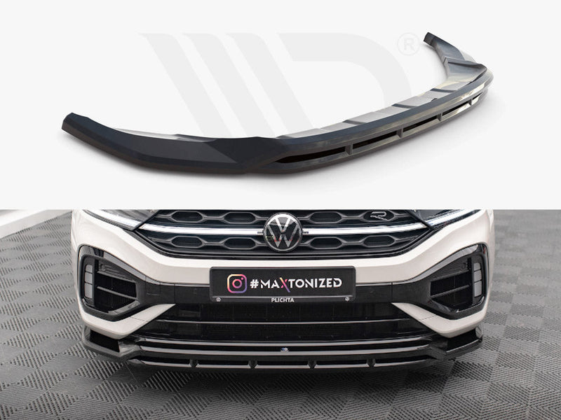 Maxton Design - FRONT SPLITTER V.1 VOLKSWAGEN T-ROC R MK1 FACELIFT (2021-)