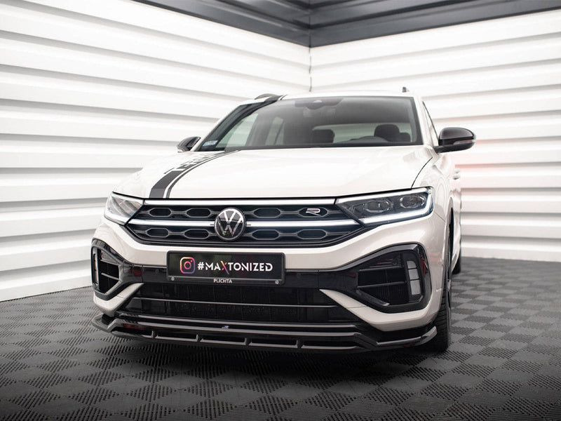 Maxton Design - FRONT SPLITTER V.1 VOLKSWAGEN T-ROC R MK1 FACELIFT (2021-)