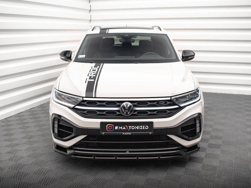 Maxton Design - FRONT SPLITTER V.1 VOLKSWAGEN T-ROC R MK1 FACELIFT (2021-)