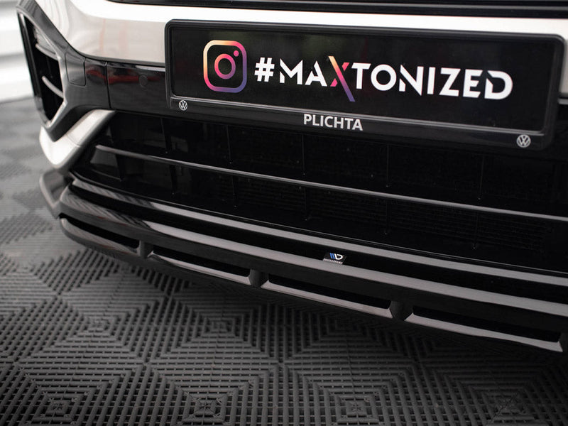 Maxton Design - FRONT SPLITTER V.1 VOLKSWAGEN T-ROC R MK1 FACELIFT (2021-)