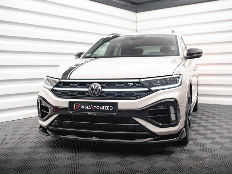 Maxton Design - FRONT SPLITTER V.2 VOLKSWAGEN T-ROC R MK1 FACELIFT (2021-)