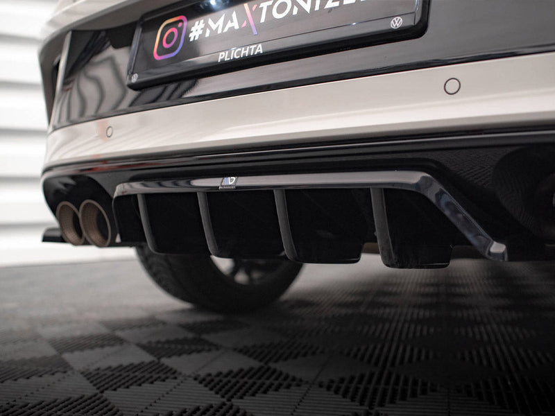 Maxton Design - CENTRAL REAR SPLITTER (VERTICAL BARS) VOLKSWAGEN T-ROC R MK1 FACELIFT (2021-)