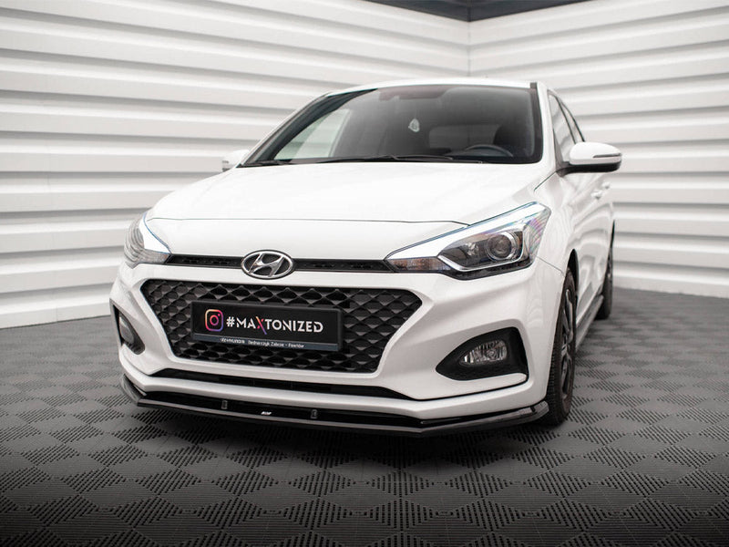 Maxton Design - FRONT SPLITTER FRONT SPLITTER V.1 HYUNDAI I20 MK2 FACELIFT