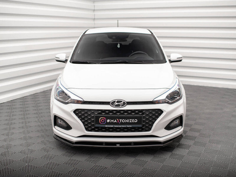Maxton Design - FRONT SPLITTER FRONT SPLITTER V.1 HYUNDAI I20 MK2 FACELIFT