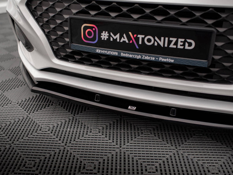 Maxton Design - FRONT SPLITTER FRONT SPLITTER V.1 HYUNDAI I20 MK2 FACELIFT