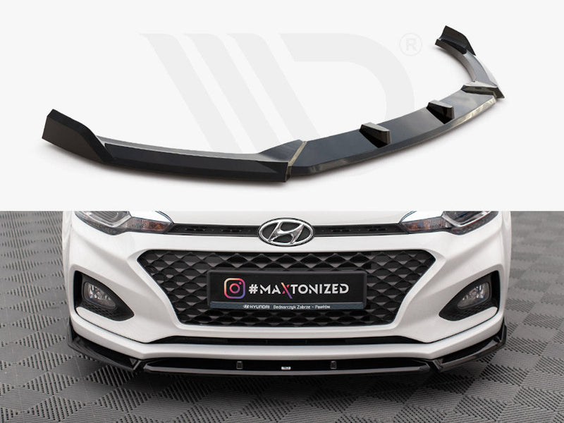 Maxton Design - FRONT SPLITTER FRONT SPLITTER V.2 HYUNDAI I20 MK2 FACELIFT