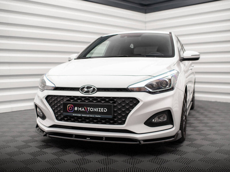 Maxton Design - FRONT SPLITTER FRONT SPLITTER V.2 HYUNDAI I20 MK2 FACELIFT