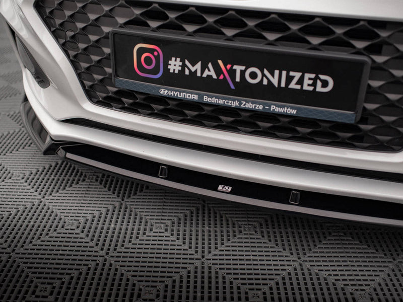 Maxton Design - FRONT SPLITTER FRONT SPLITTER V.2 HYUNDAI I20 MK2 FACELIFT