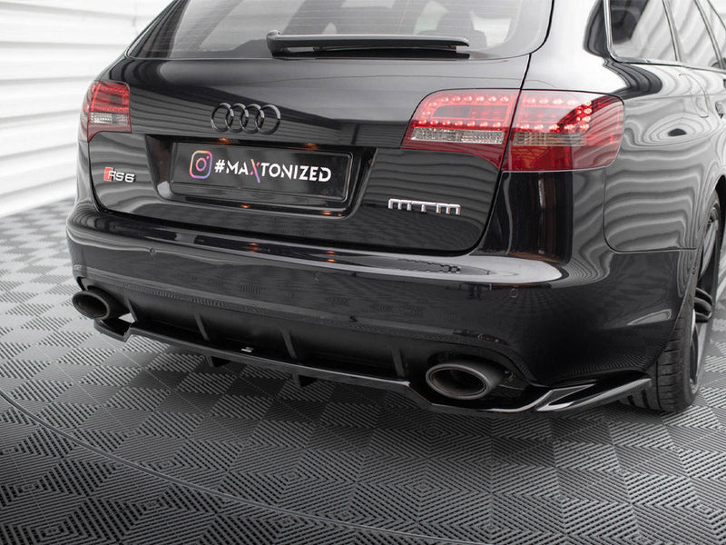 Maxton Design - CENTRAL REAR SPLITTER (VERTICAL BARS) AUDI RS6 AVANT C6