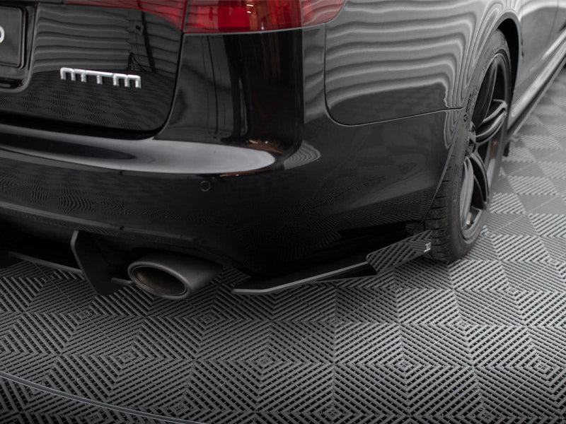 Maxton Design - STREET PRO REAR SIDE SPLITTERS + FLAPS AUDI RS6 AVANT C6