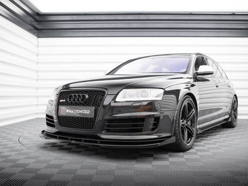 Maxton Design - STREET PRO FRONT SPLITTER + FLAPS AUDI RS6 AVANT C6