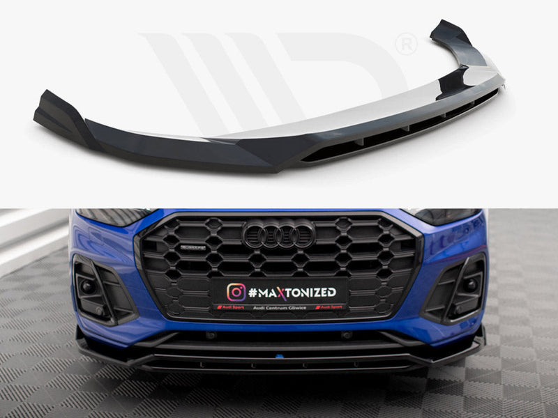 Maxton Design - FRONT SPLITTER V.1 AUDI SQ5 / Q5 S-LINE SUV / SPORTBACK MK2 FACELIFT