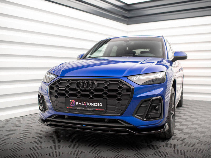 Maxton Design - FRONT SPLITTER V.1 AUDI SQ5 / Q5 S-LINE SUV / SPORTBACK MK2 FACELIFT