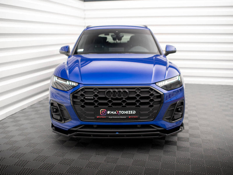 Maxton Design - FRONT SPLITTER V.1 AUDI SQ5 / Q5 S-LINE SUV / SPORTBACK MK2 FACELIFT