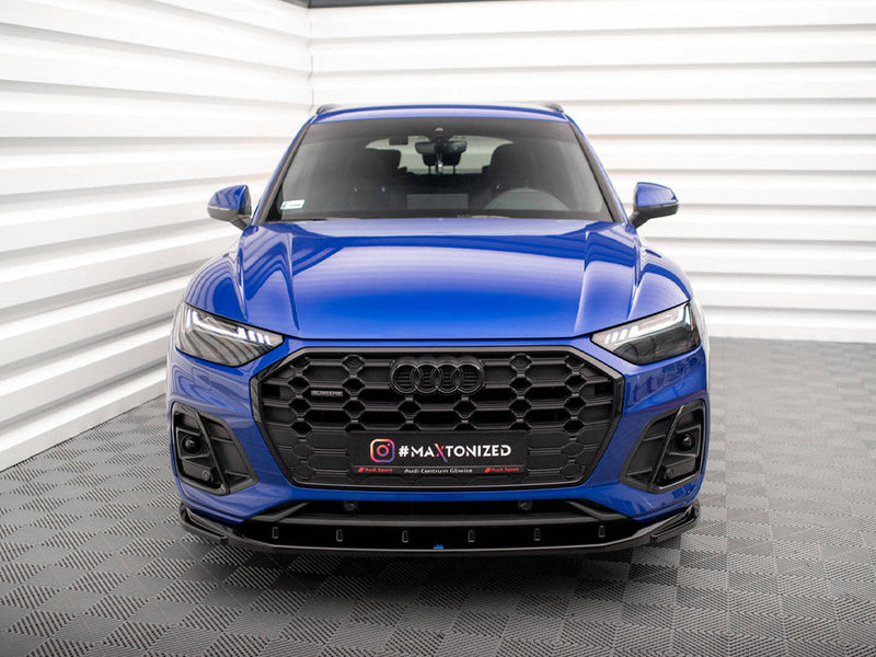 Maxton Design - FRONT SPLITTER V.2 AUDI SQ5 / Q5 S-LINE SUV / SPORTBACK MK2 FACELIFT