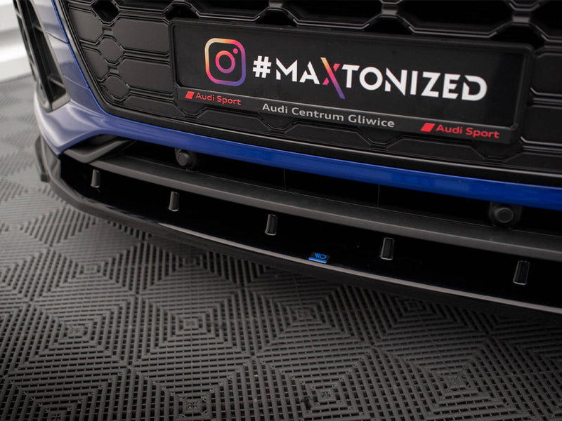 Maxton Design - FRONT SPLITTER V.2 AUDI SQ5 / Q5 S-LINE SUV / SPORTBACK MK2 FACELIFT
