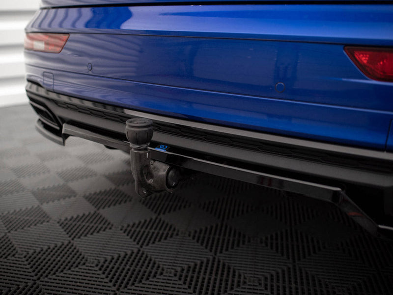 Maxton Design - CENTRAL REAR SPLITTER (VERTICAL BARS) AUDI Q5 S-LINE SUV MK2 FACELIFT