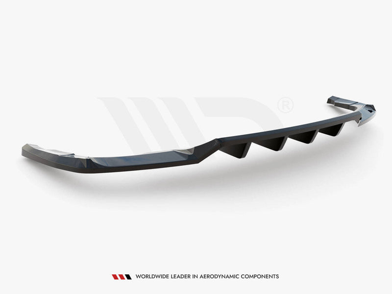 Maxton Design - CENTRAL REAR SPLITTER (VERTICAL BARS) AUDI Q5 S-LINE SUV MK2 FACELIFT